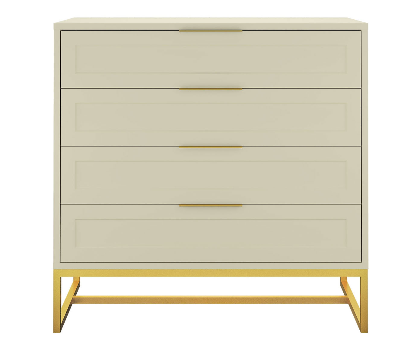 C&ocirc;moda Asine Frap&ecirc; e Dourado - image 0