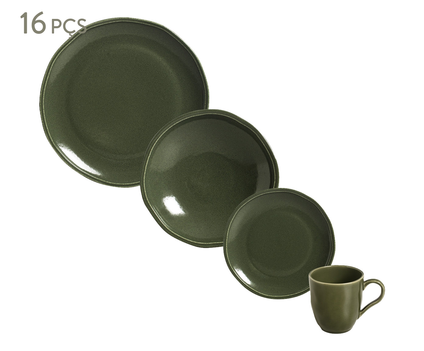 Aparelho de Jantar Daily Calm Verde Musgo - image 0