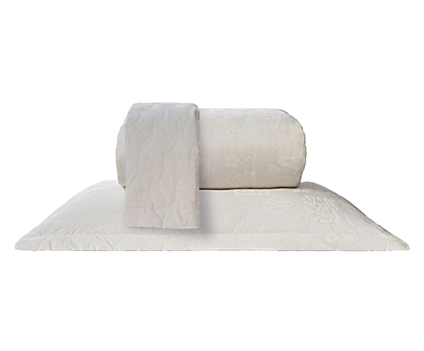 Jogo de Cobre-Leito Percalle Estampado All White 200 Fios - image 0