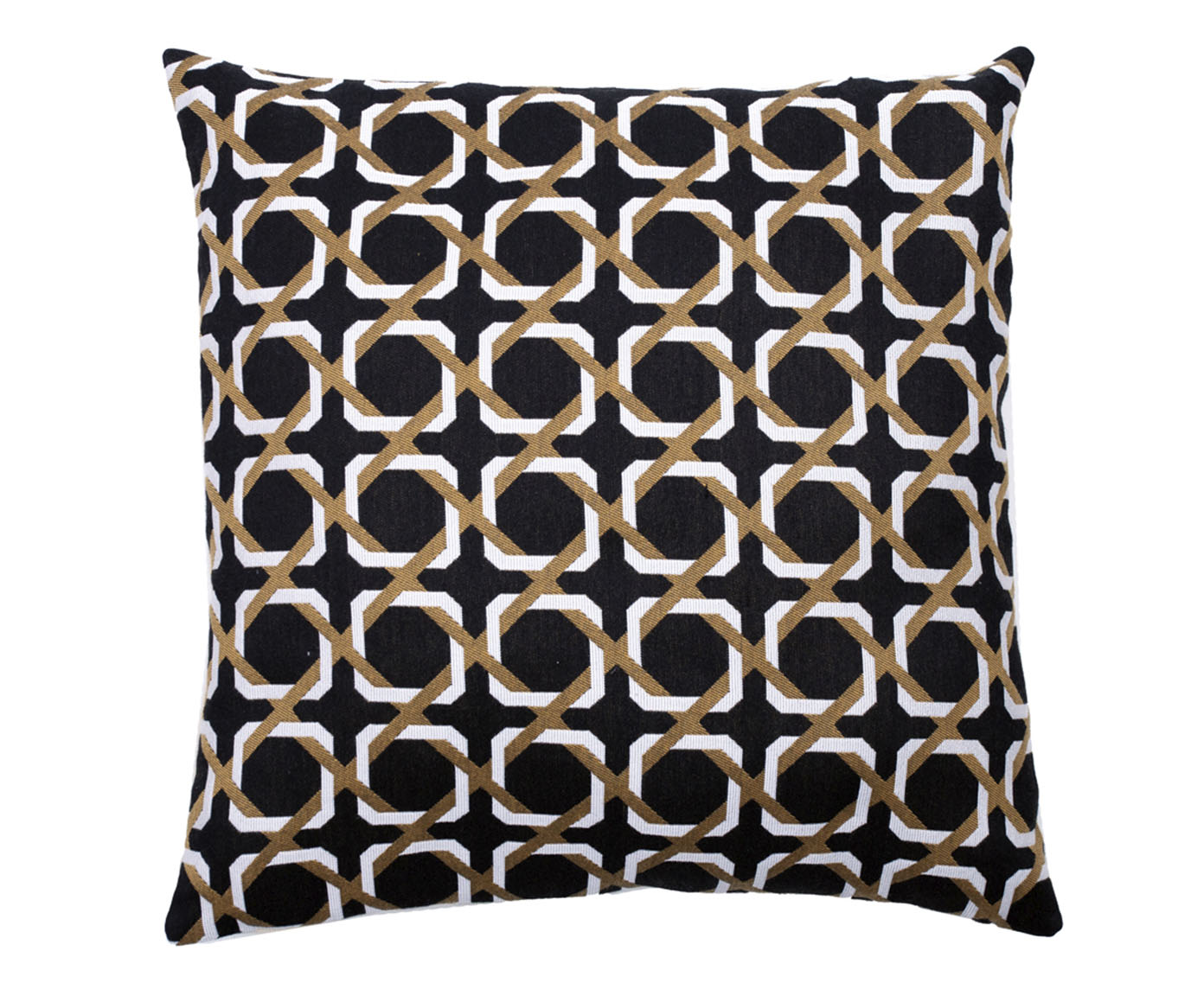 Capa para Almofada Jacquard Pattern Preto e Branco - image 0