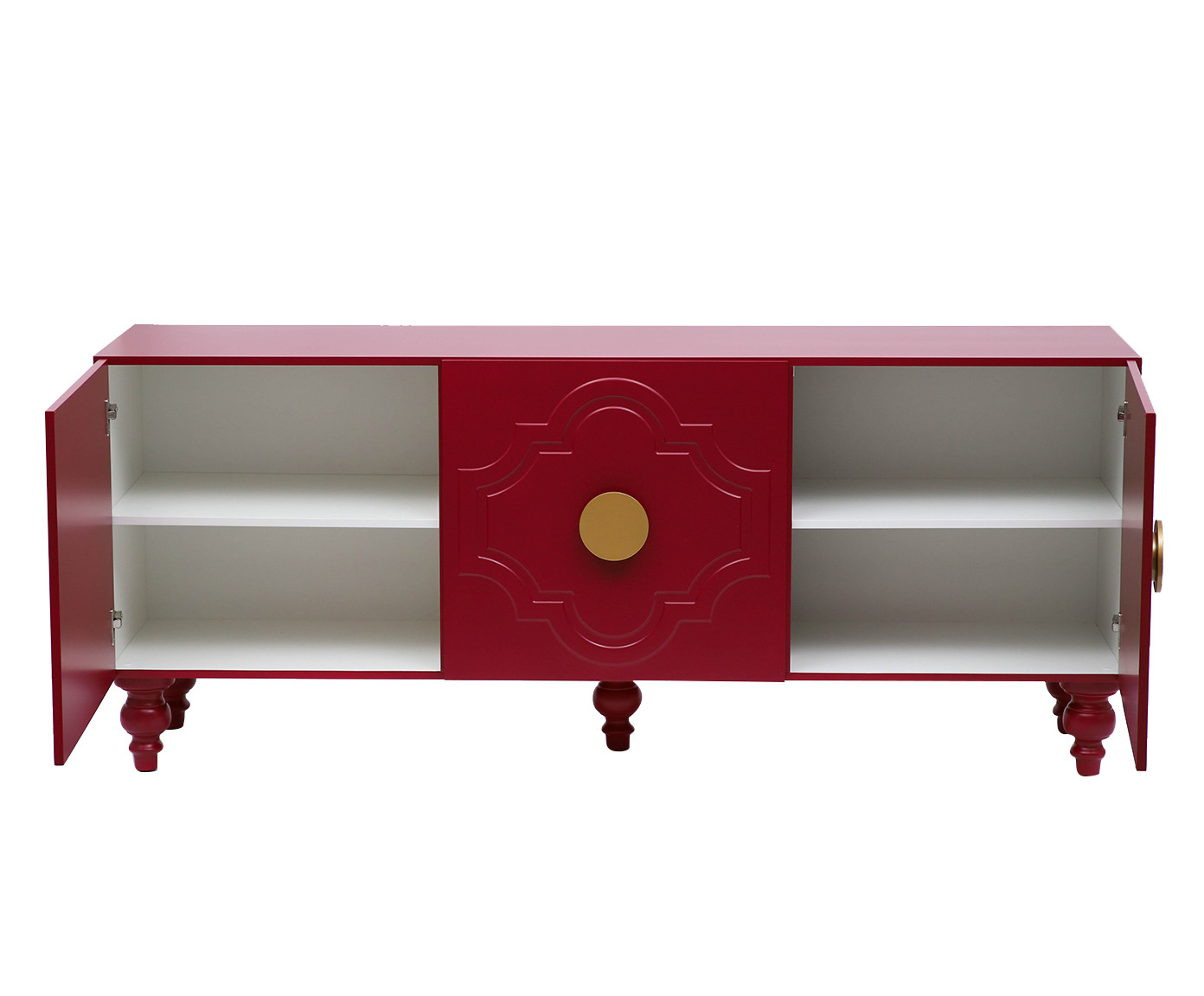 Balc&atilde;o Portal Three Firebrick - Vermelho image number 3