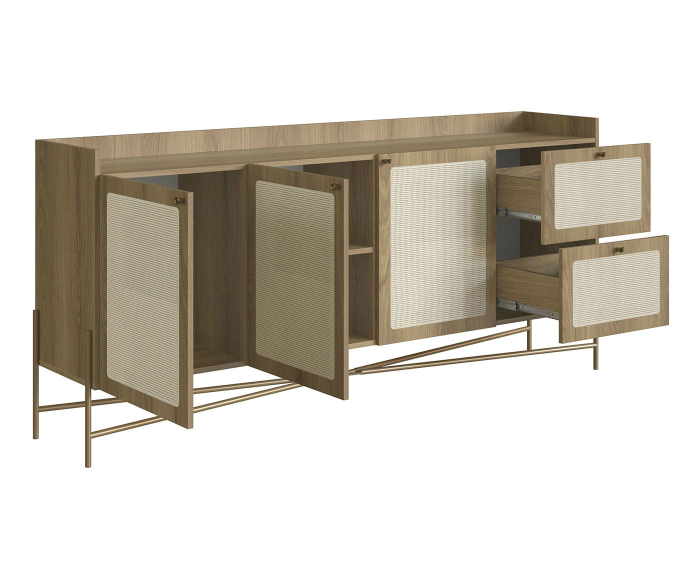 Buffet Industrial Hanover e Dourado - image 1