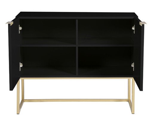 Buffet Ondulado 2 Portas Preto image number 4