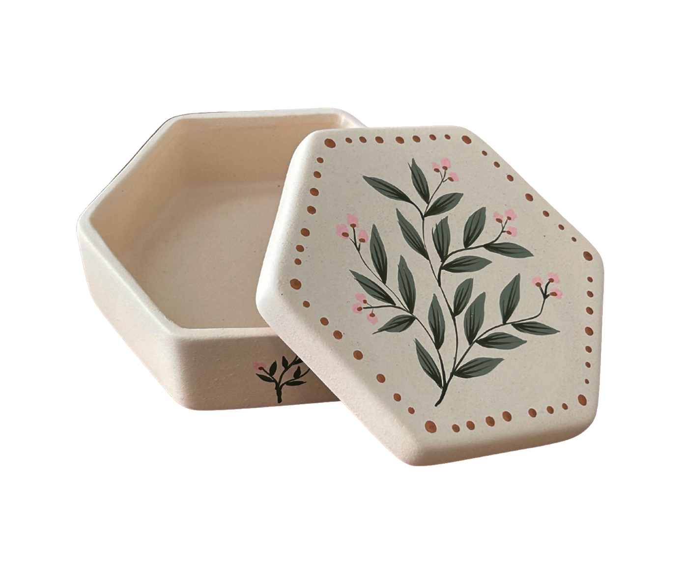 Porta Joia Mini Floral Rosa - image 0