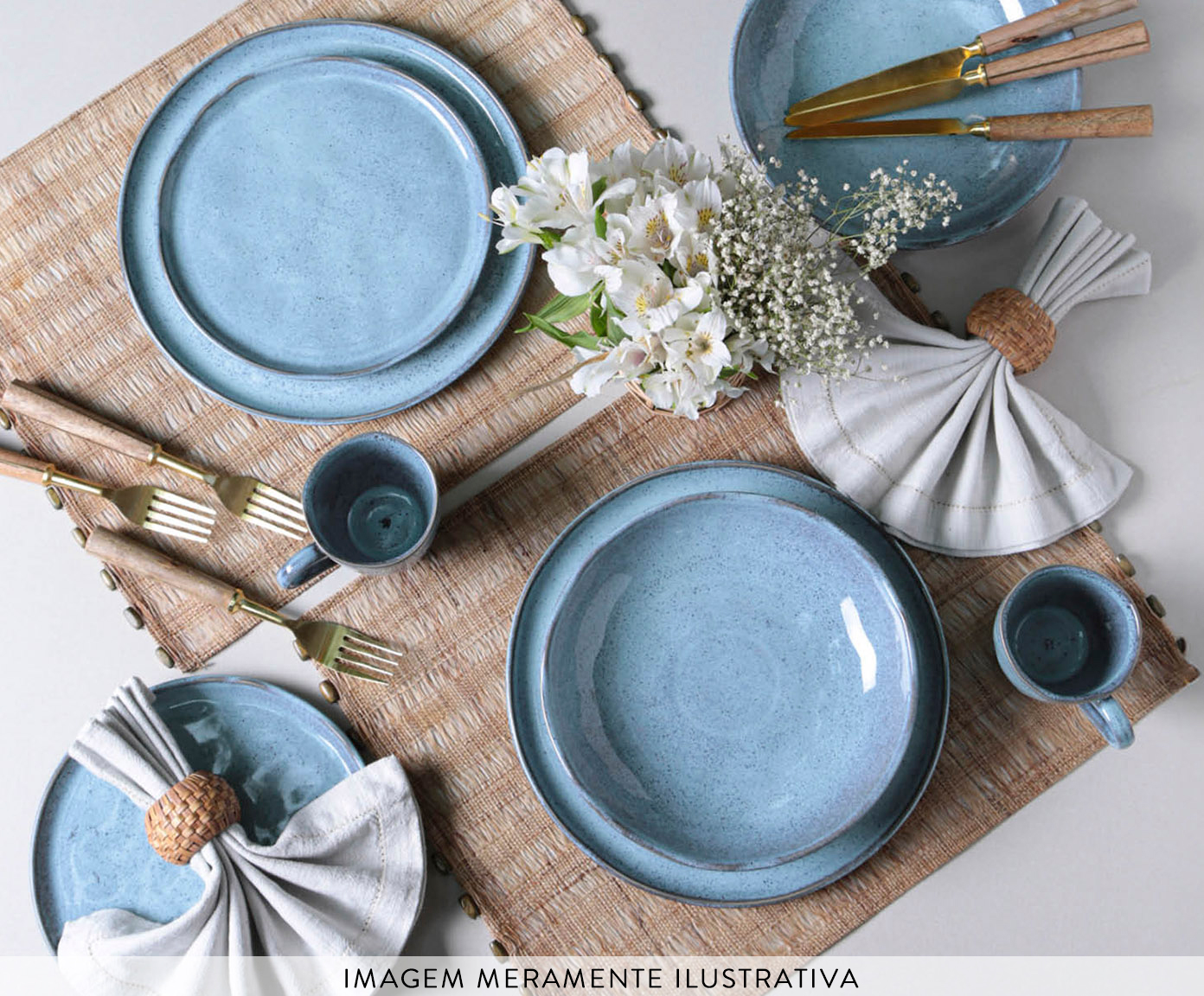 Aparelho de Jantar Bio Breeze Azul Claro image number 2