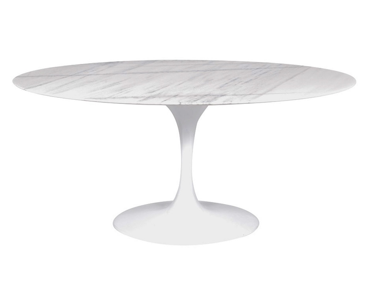 Mesa Saarinen Oval Espirito Santo Base Branca - image 1