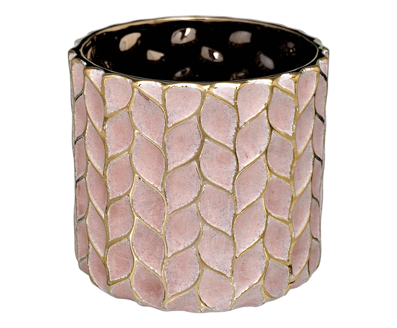 Cachepot Decorativo Florium Dourado - image 0