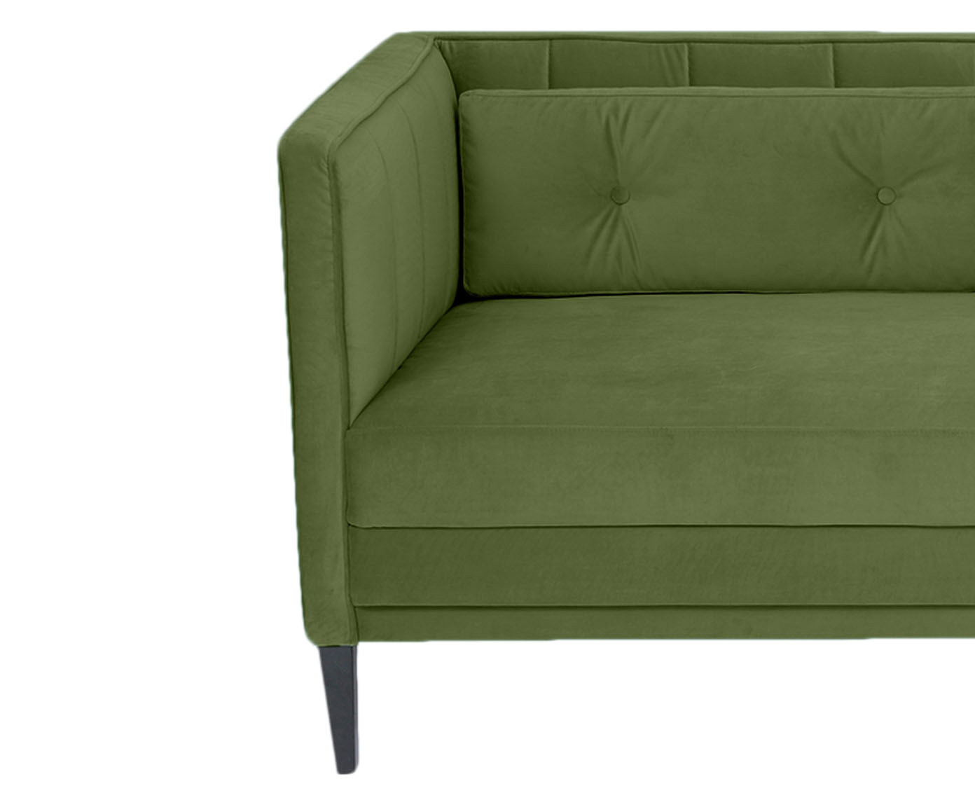 Sof&aacute; Day Bed Bergamo em Veludo - Verde image number 2