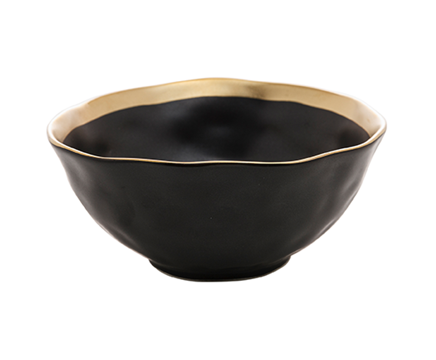 Bowl em Porcelana Dubai Preto e Dourado - image 0