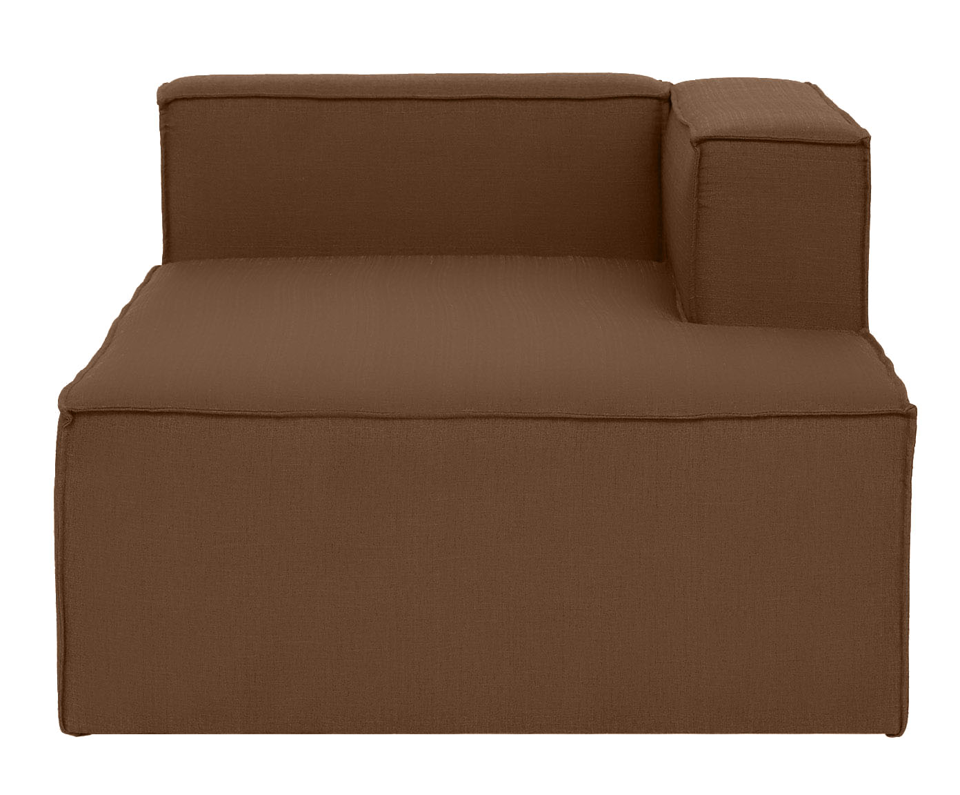 Sof&aacute; M&oacute;dulo Chaise Direito Mensa Terracota - image 0