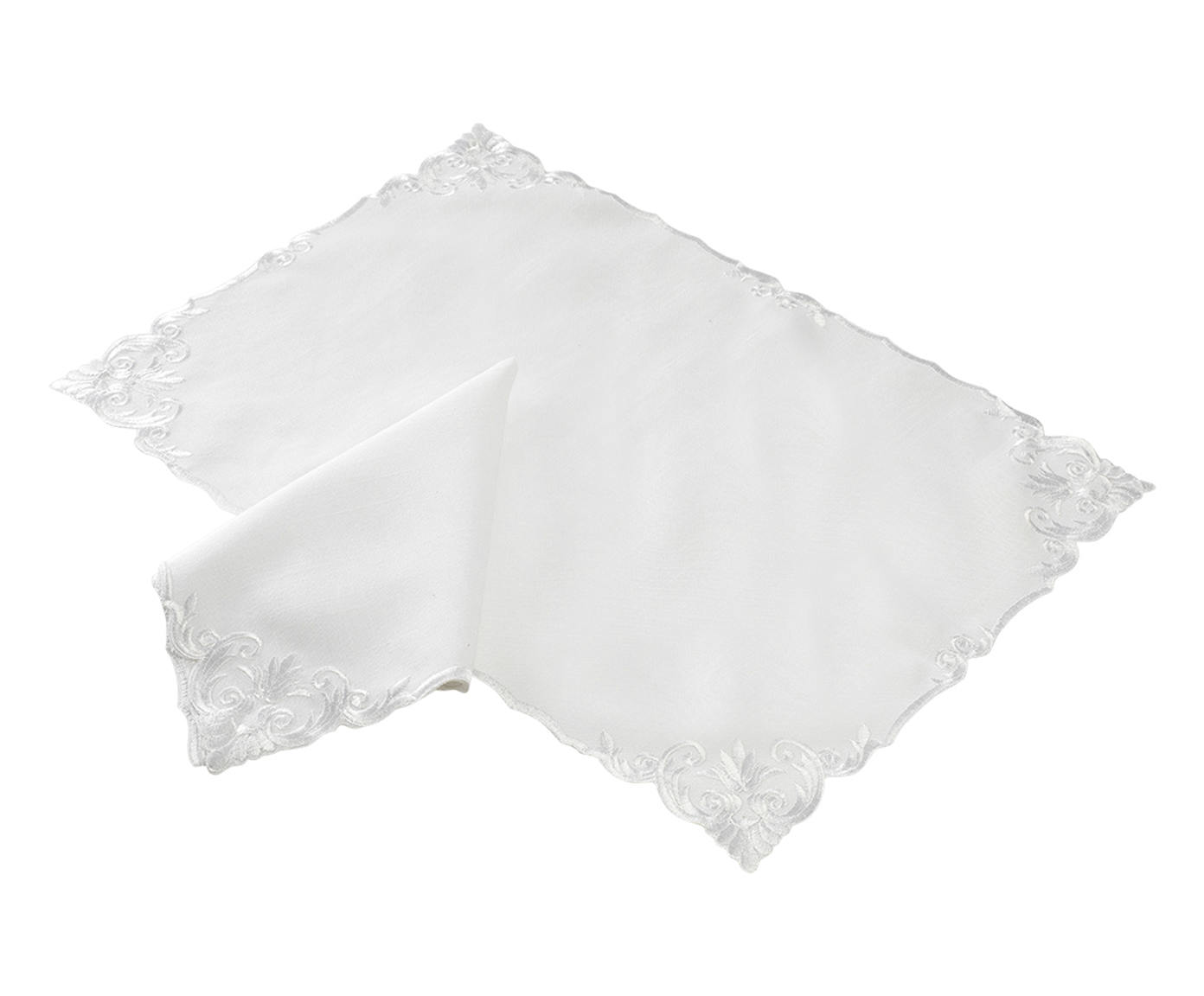 Jogo de Lugar Americano e Guardanapo Carani Branco image number 4
