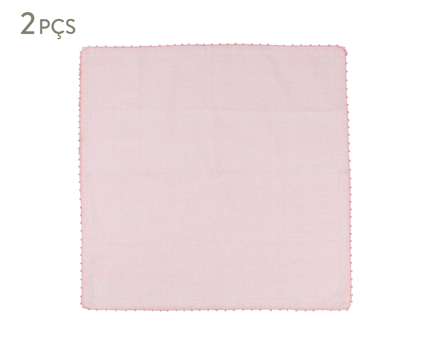 Jogo de Guardanapos Cotton Rosa - image 0