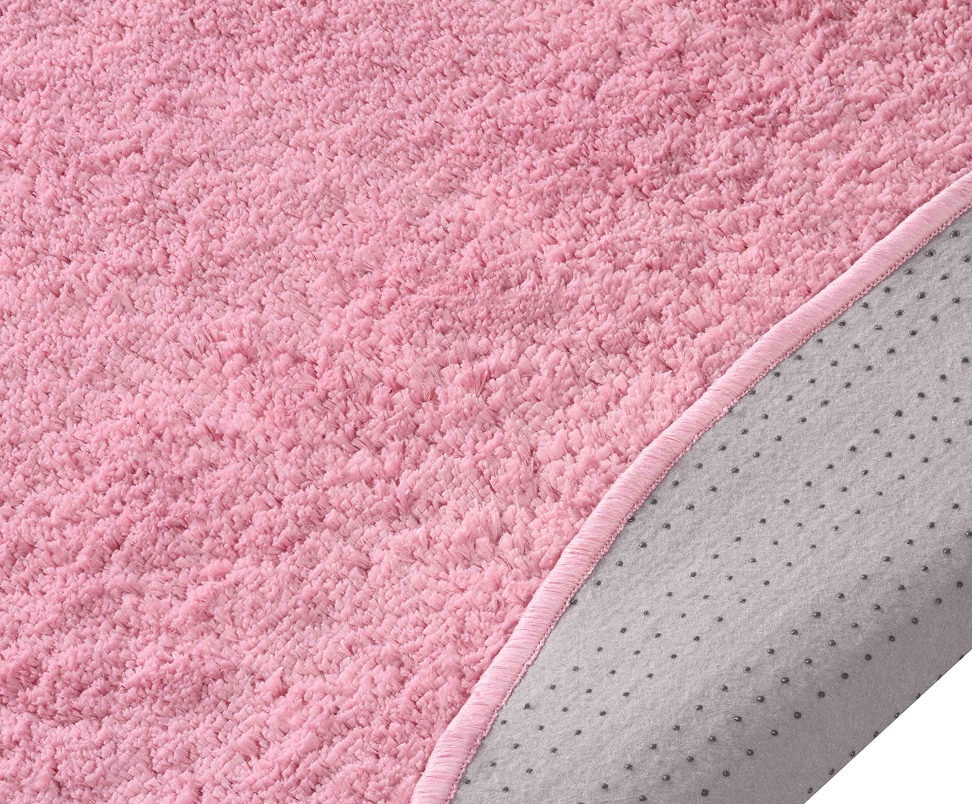 Tapete Redondo Shaggy Smooth Teen - Rosa - image 1