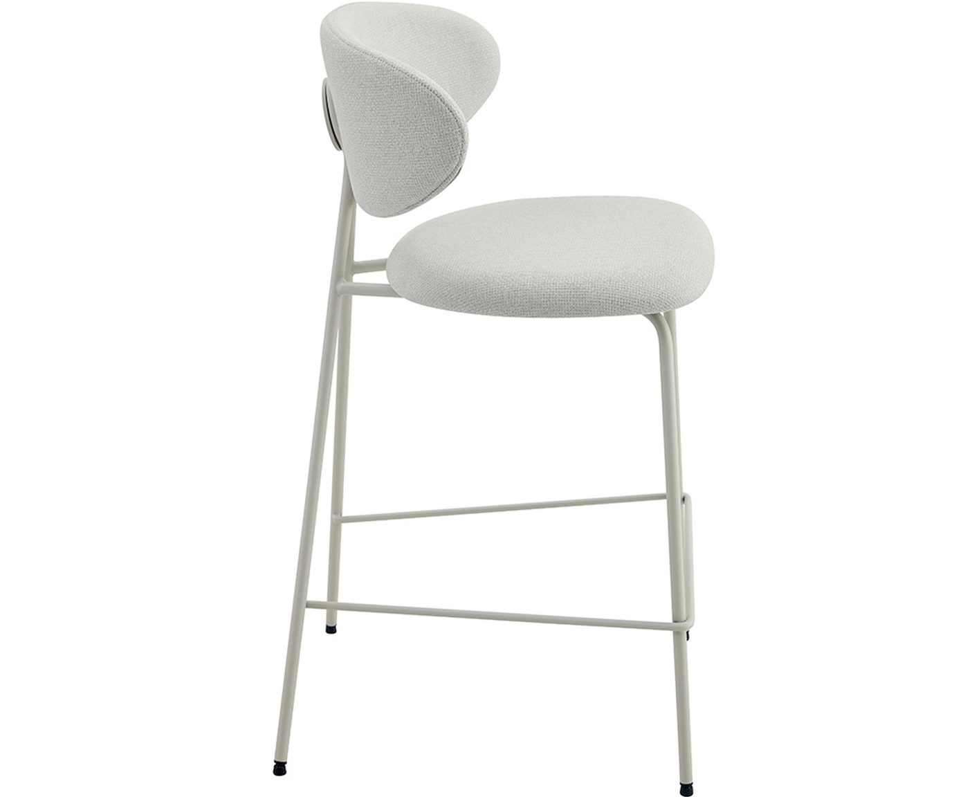 Banqueta Pilar Tecido Off White Base Off White image number 3