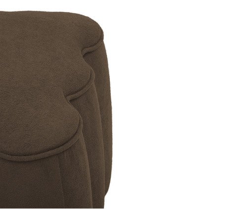 Puff Ret&acirc;ngular Boucle Pitanga Canela image number 7