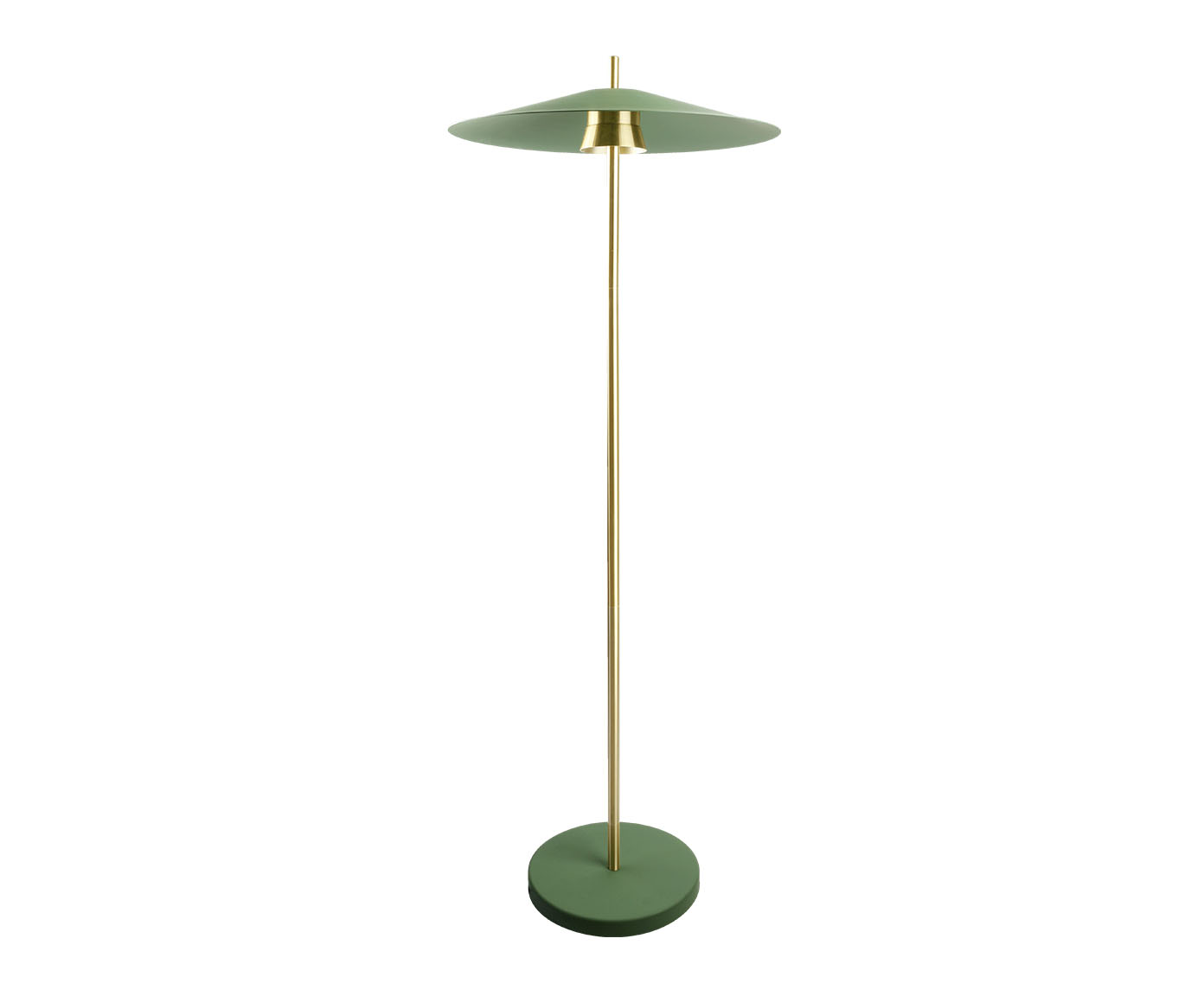 Coluna Llio Bivolt - Verde e Dourado Escovado - image 0