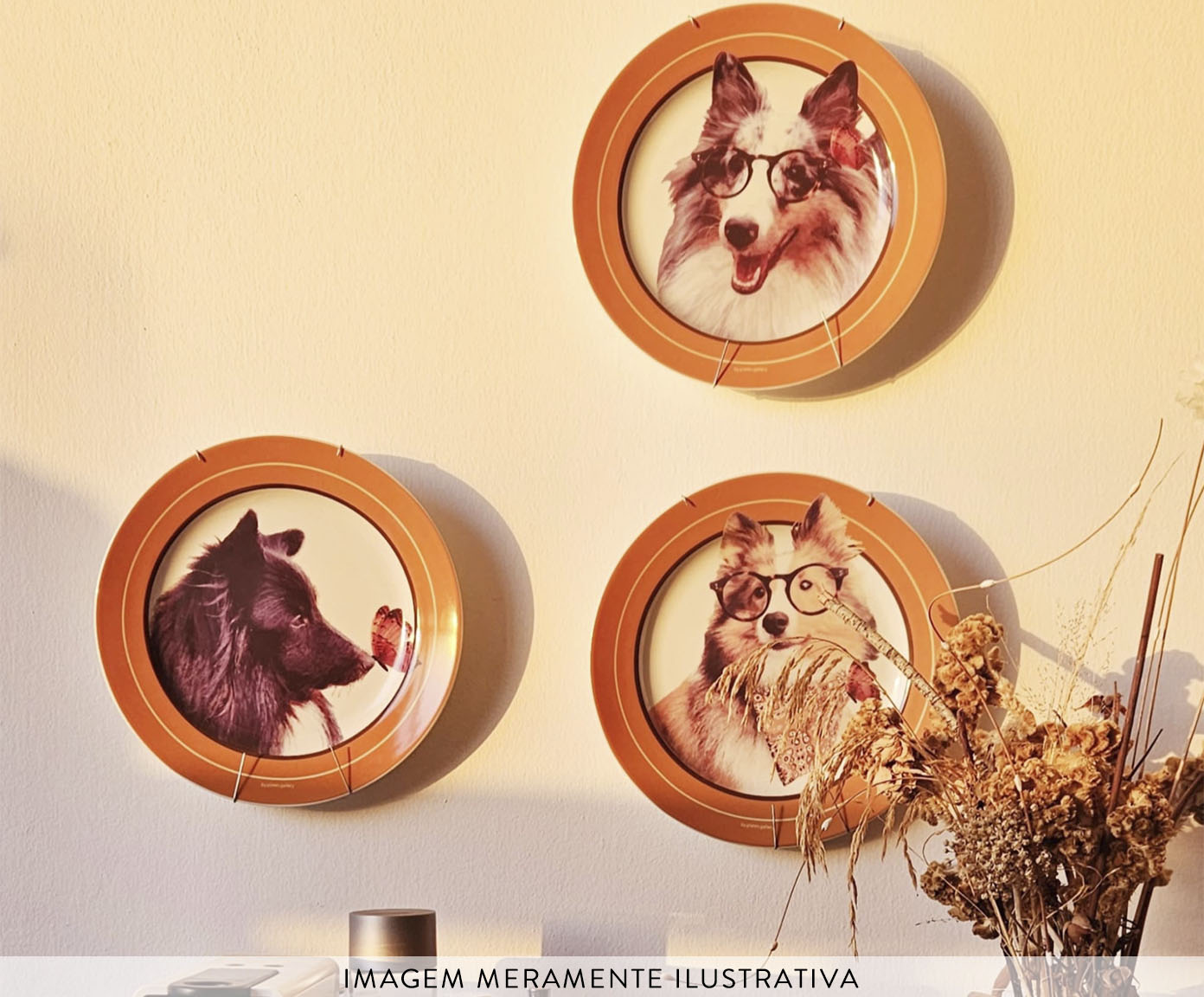 Jogo de Pratos em Porcelana Shelties image number 3
