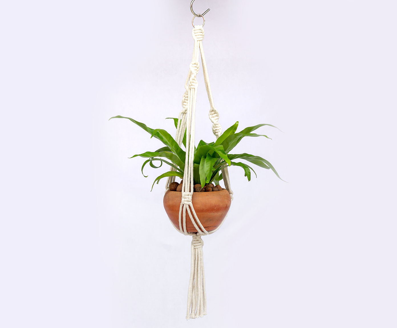 Hanger em Macram&ecirc; Basic Cru - image 1