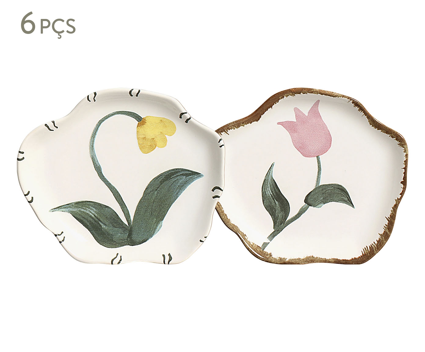 Jogo de Pratos de Sobremesa Playful Flowers - image 0