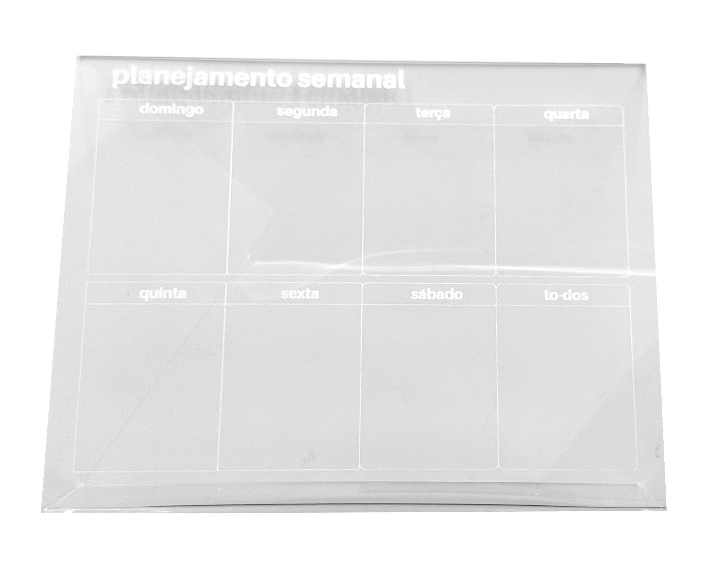 Calend&aacute;rio de Mesa Semanal Transparente - image 0
