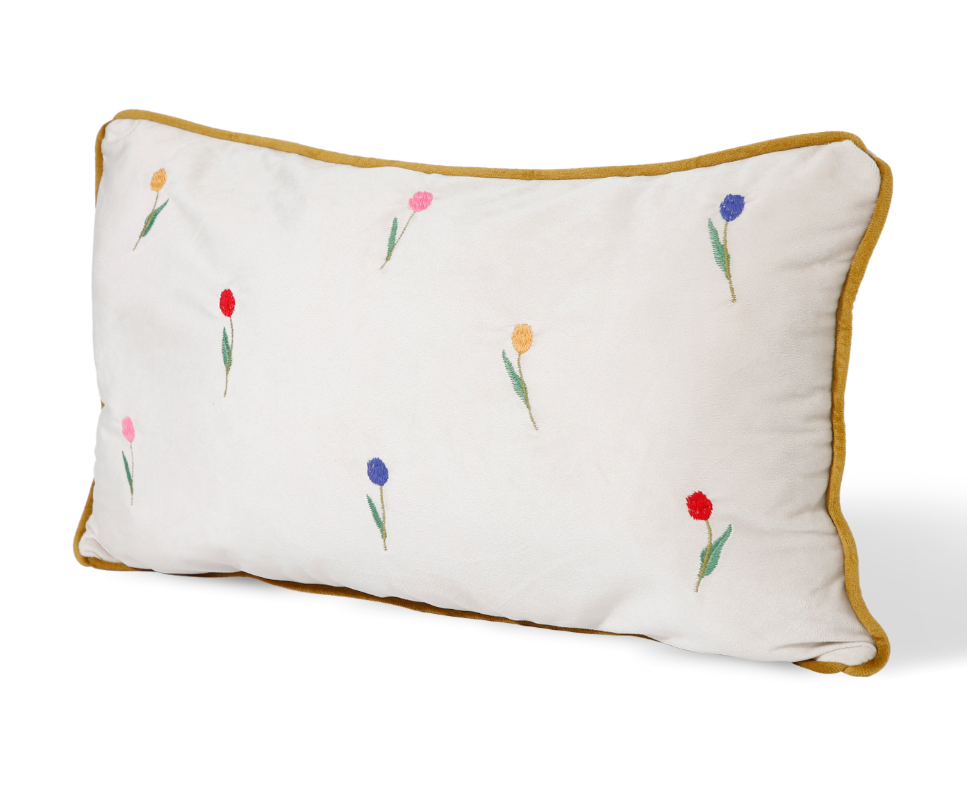 Capa de Almofada Bordada com Vivo Beatriz Off White image number 3