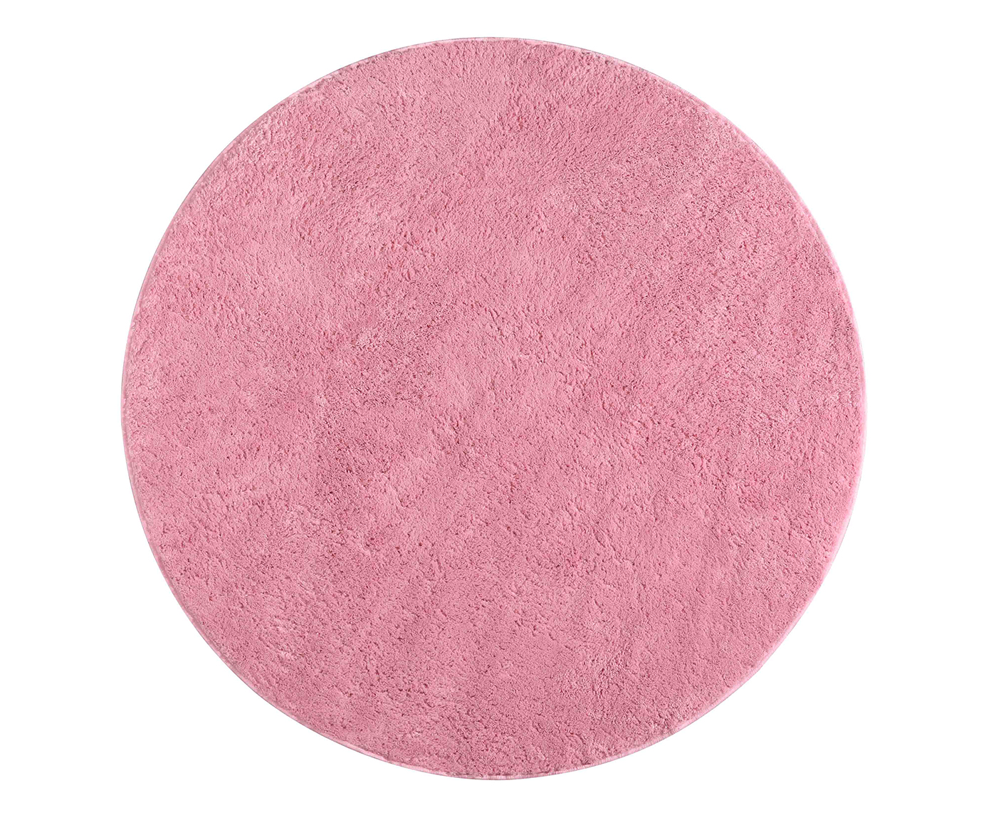 Tapete Redondo Shaggy Smooth Teen - Rosa - image 0