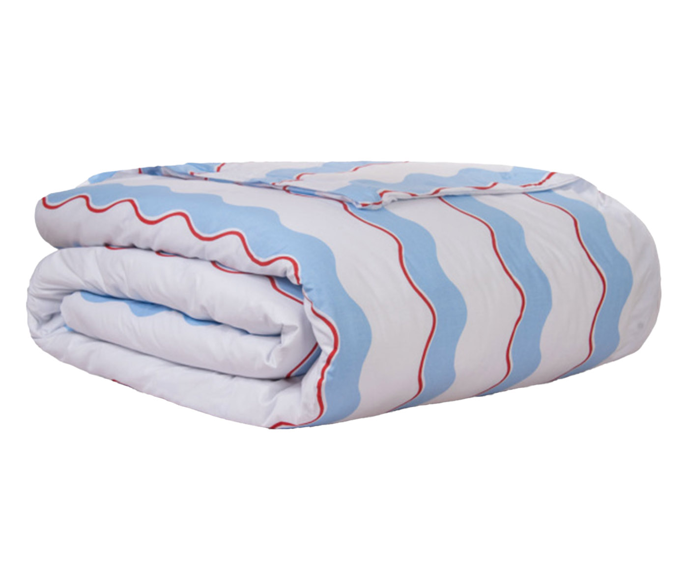 Duvet Percalle Estampado Wave Blue 200 Fios - image 1