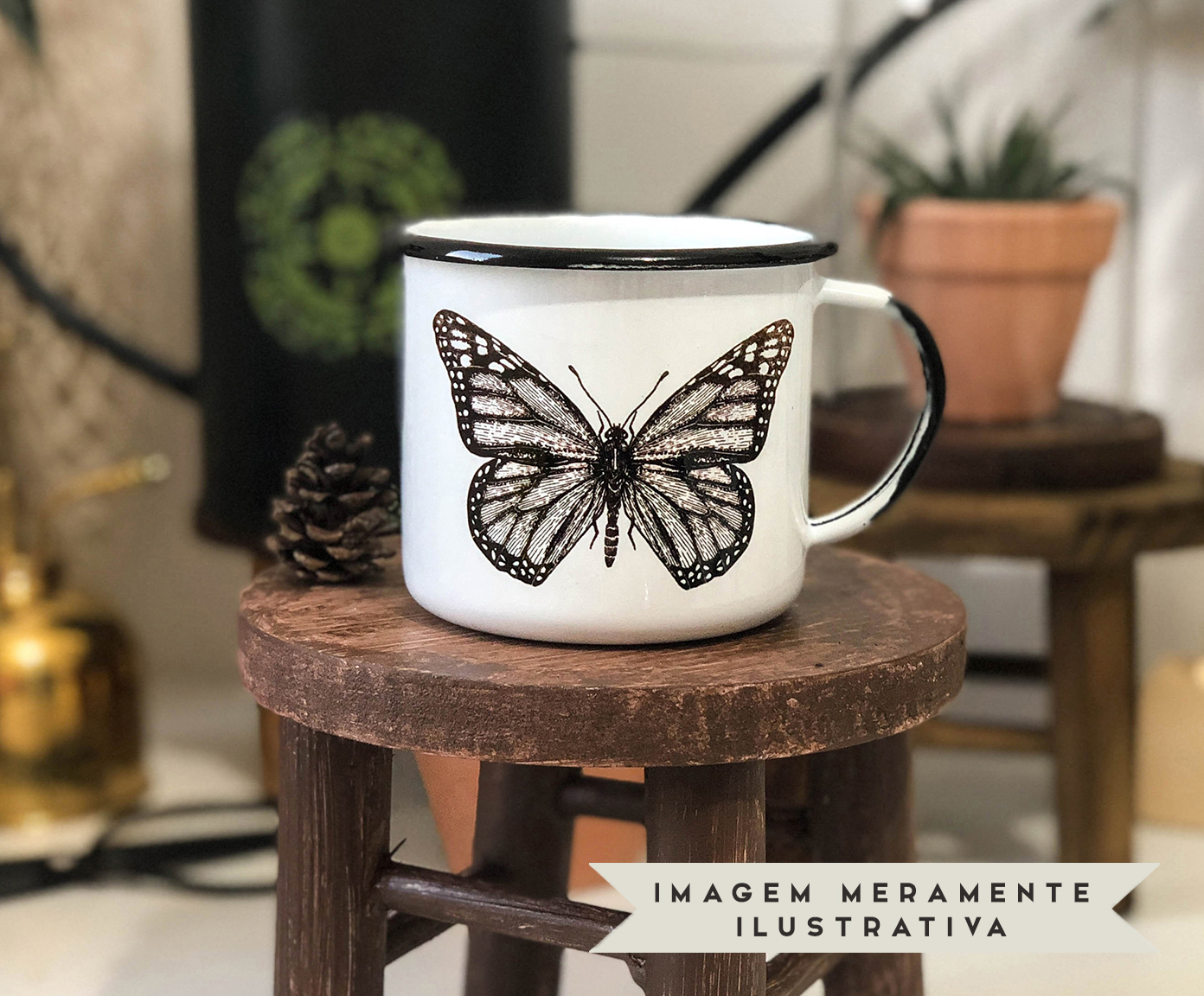 Caneca Borboleta image number 4