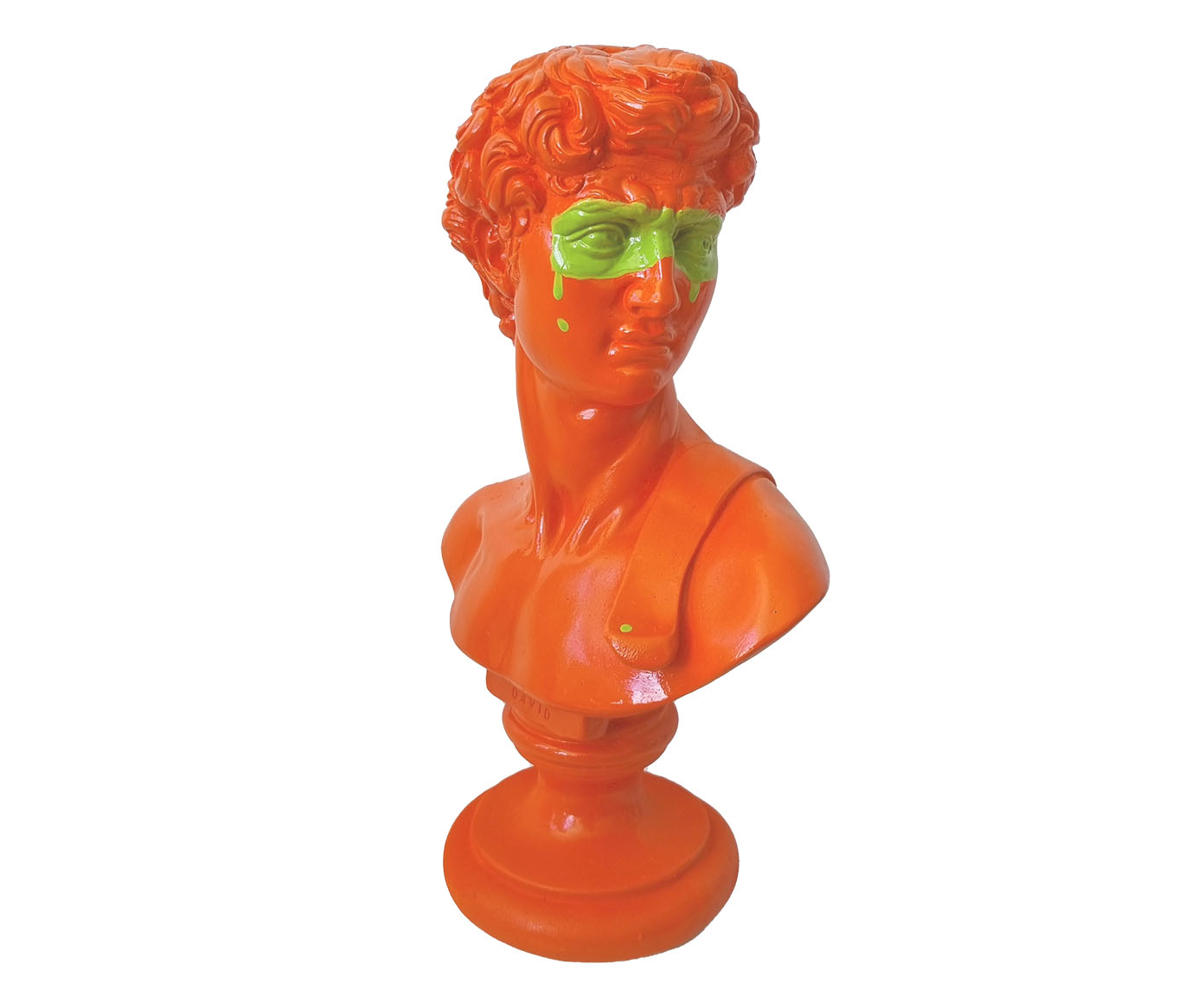 Escultura Davi Laranja e Verde - image 0