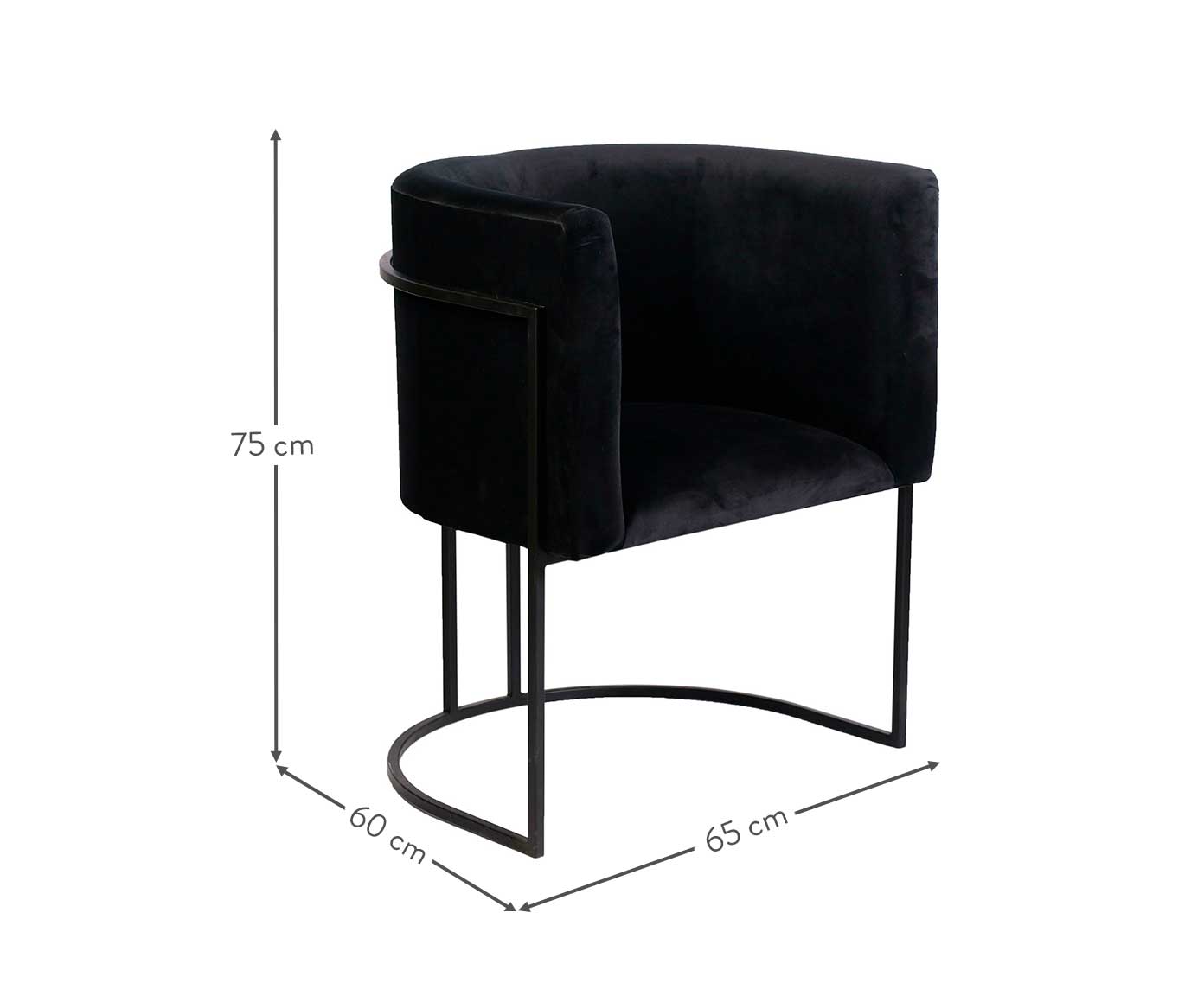 Poltrona Luna - Preto image number 5