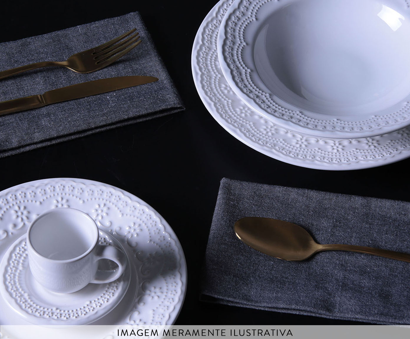 Aparelho de Jantar Madeleine Branco image number 3