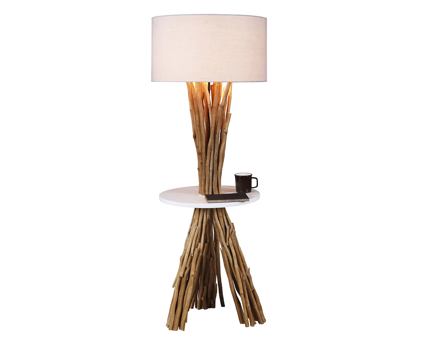 Lumin&aacute;ria de Ch&atilde;o Woodland com Mesa Bivolt - image 0