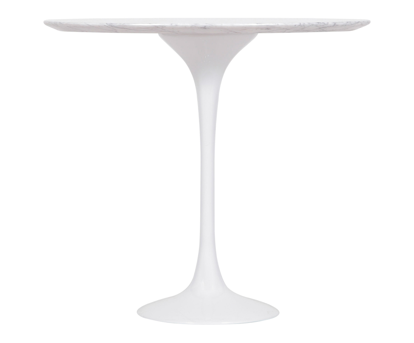 Mesa Saarinen Lateral Oval Carrara Base Branca - image 1