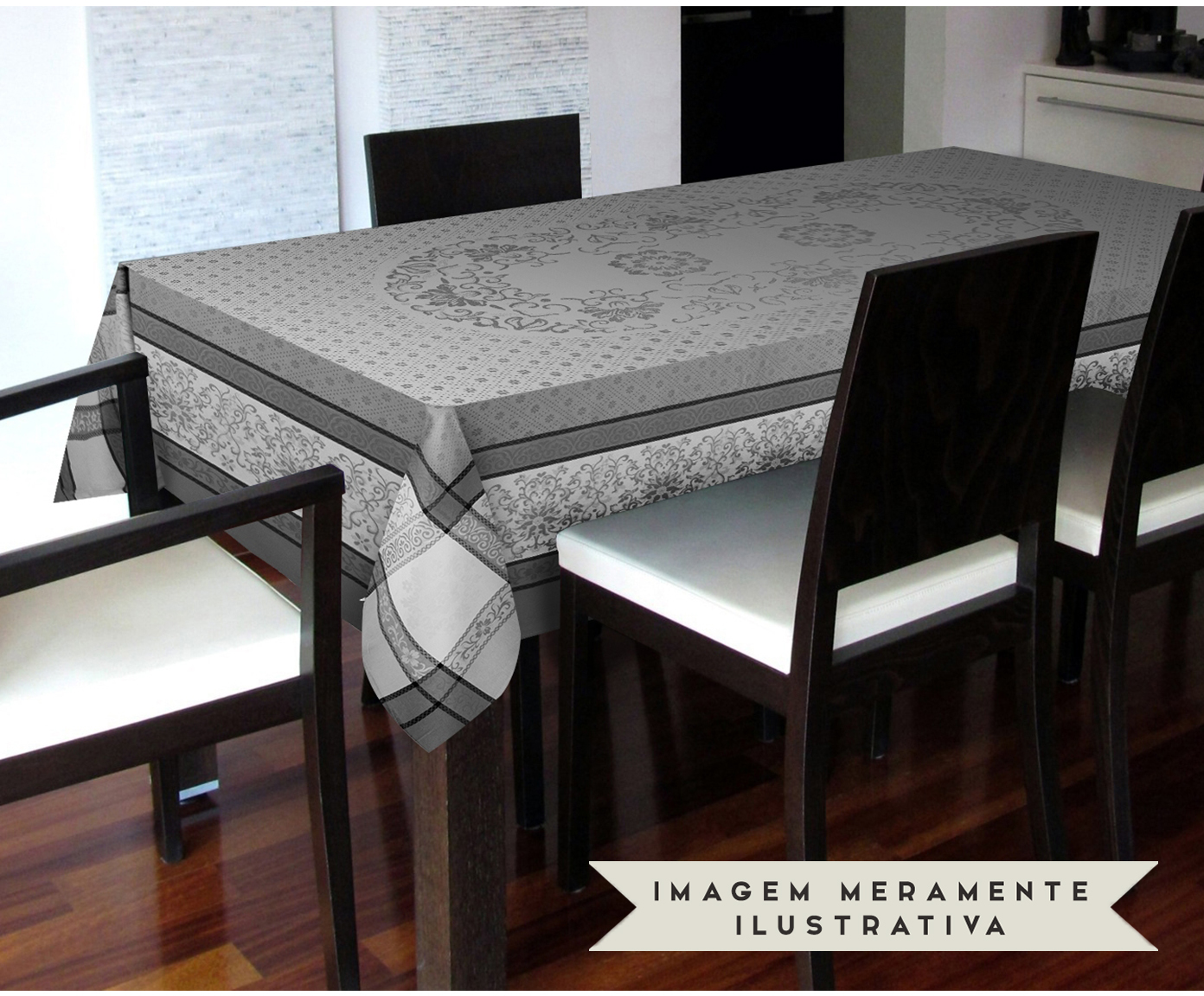 Toalha de Mesa Barcelona - Cinza image number 2