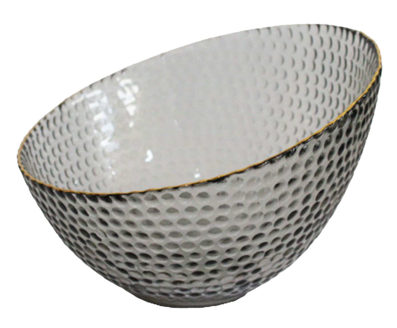 Centro de Mesa Brisa Bolas Cinza Dourado - image 0