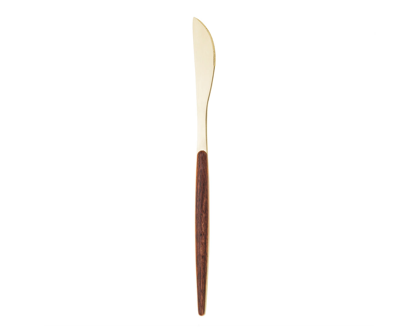 Faqueiro em Inox com Cabo Organic Dourado image number 2