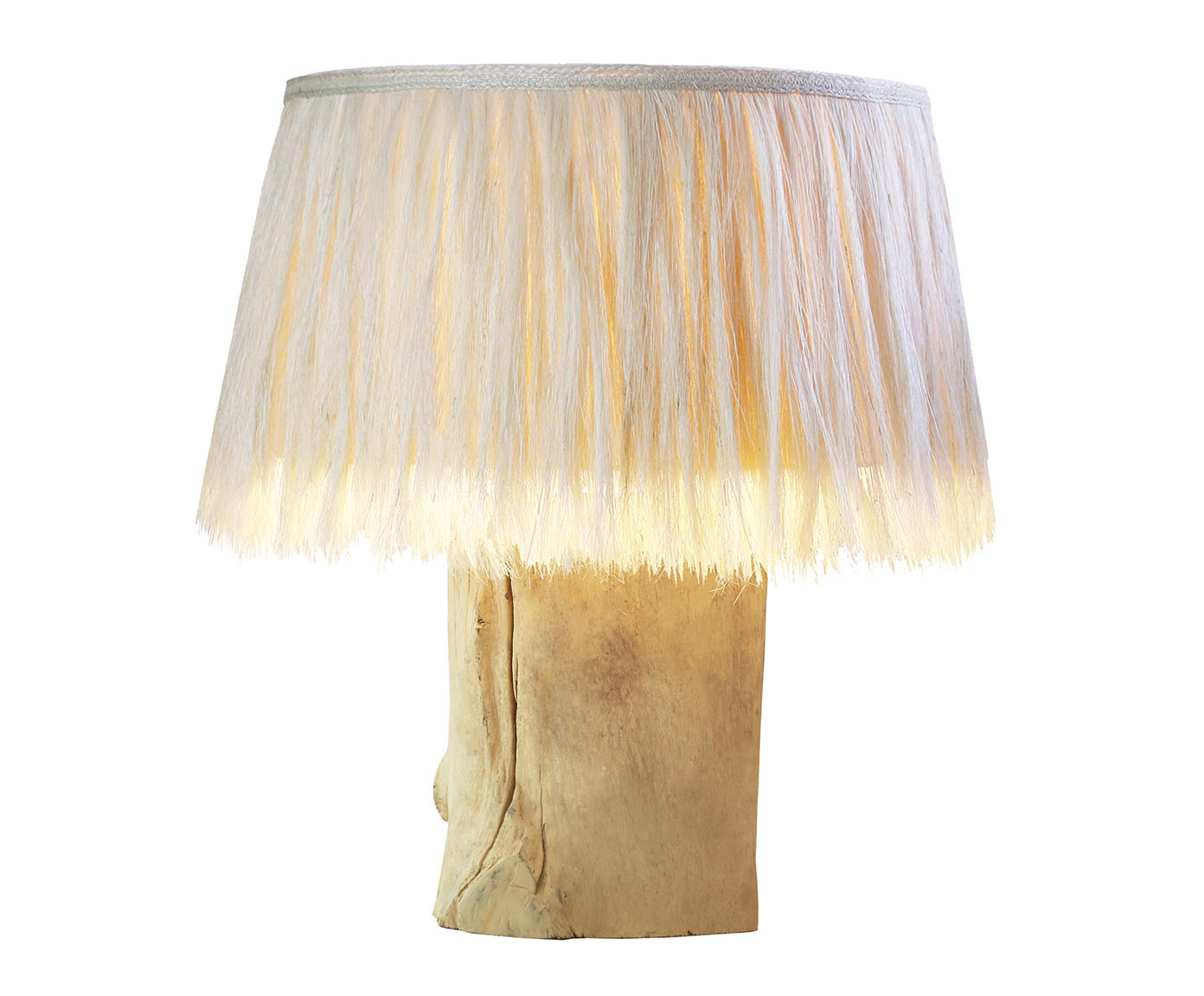 Lumin&aacute;ria de Mesa Grande Trunk Natural Bivolt - image 0