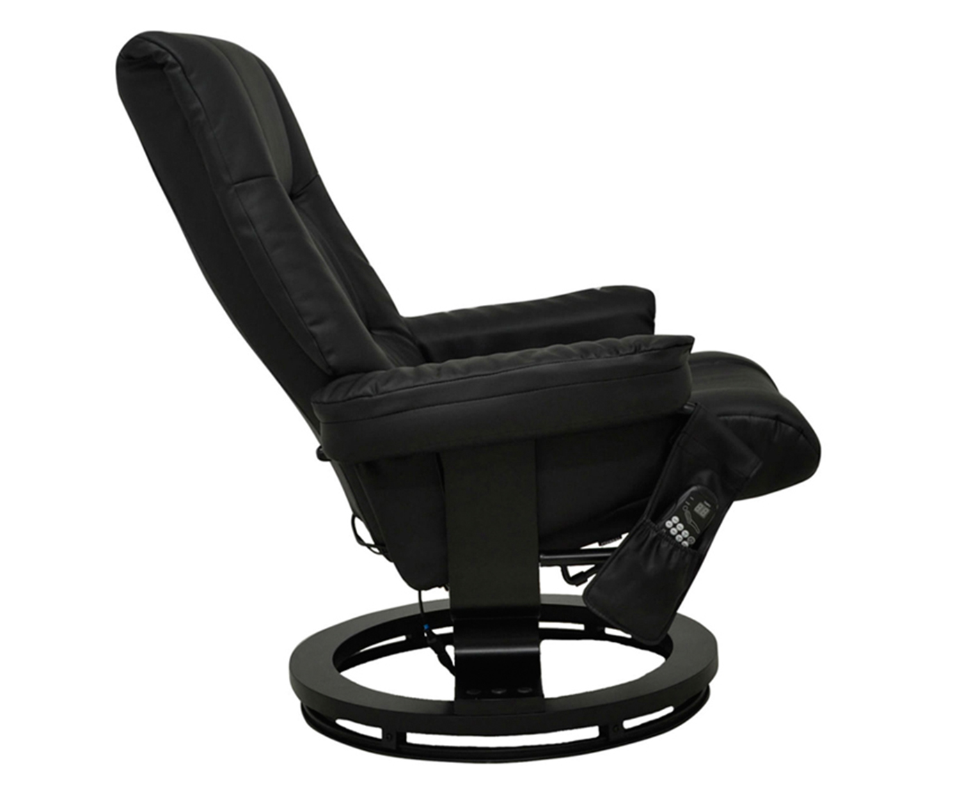 Poltrona de Massagem com Pufe Minsa Preta Bivolt - image 0