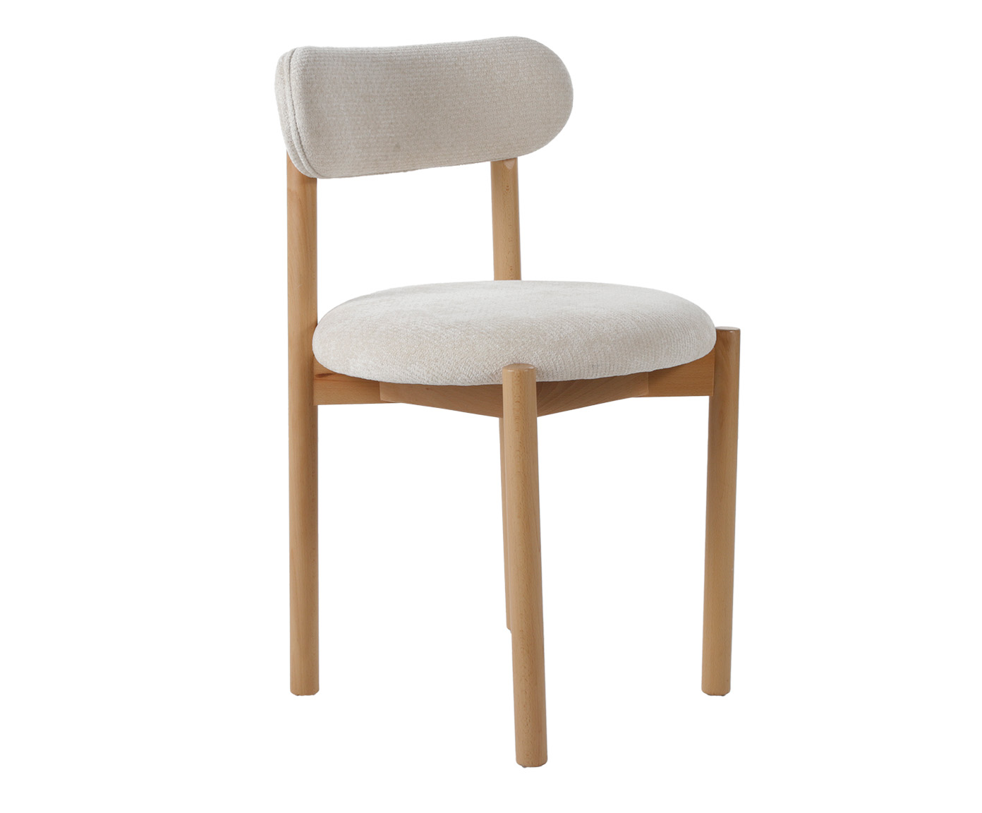 Cadeira Atria Natural e Off White - image 0