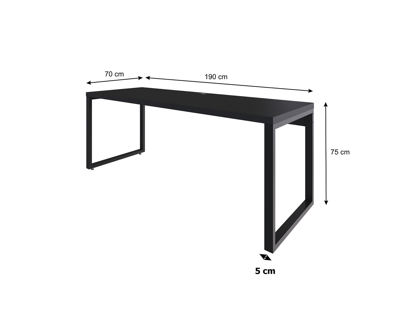 Mesa Yon Presidente Preto image number 2