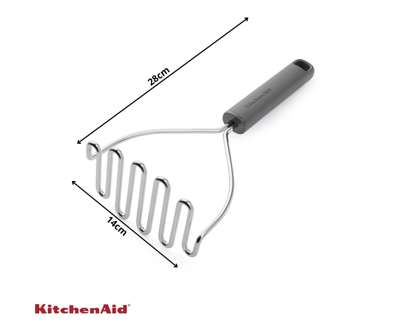Amassador de Batata Profissional Kitchenaid Cinza - image 1