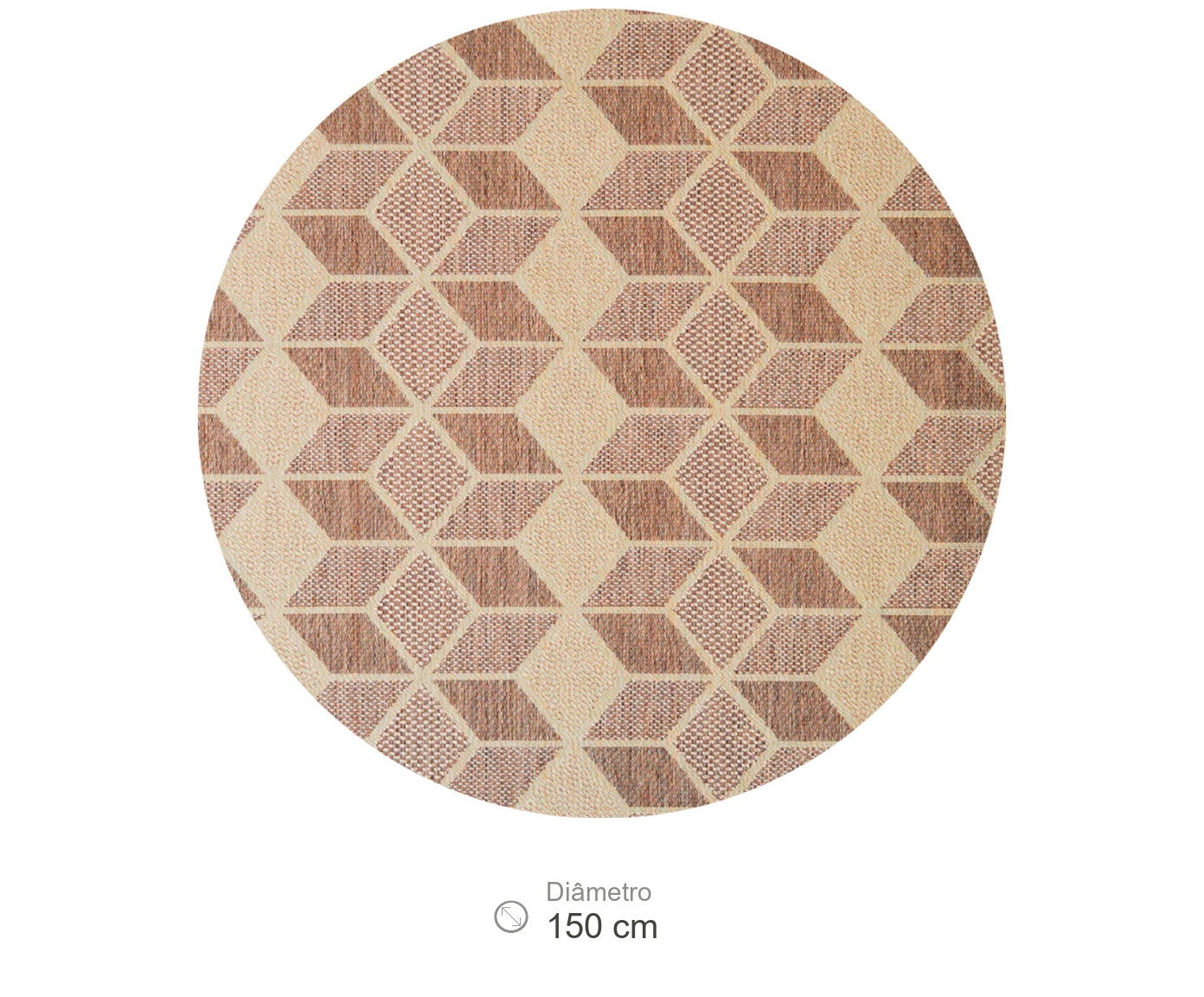 Tapete Redondo Natural Look Jacquard P&oacute;dio A image number 9