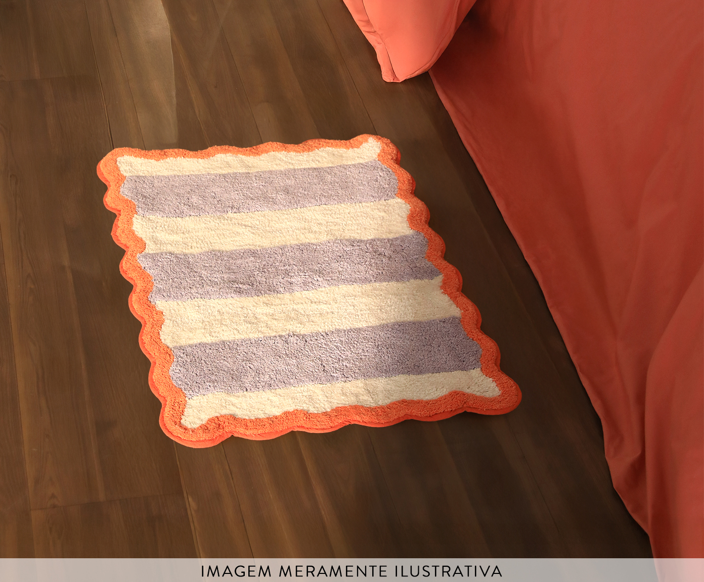 Tapete de Banheiro Taty Lavanda Colorido - image 1