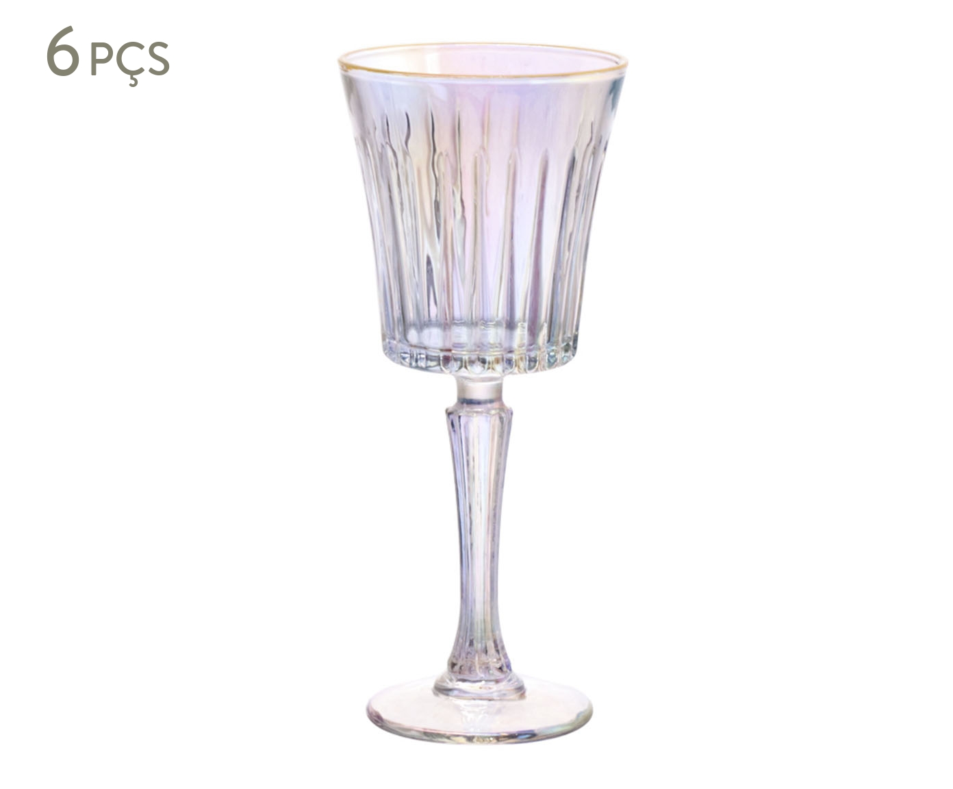 Jogo de Ta&ccedil;as para Vinho Egeu Rainbow Filetada - image 0