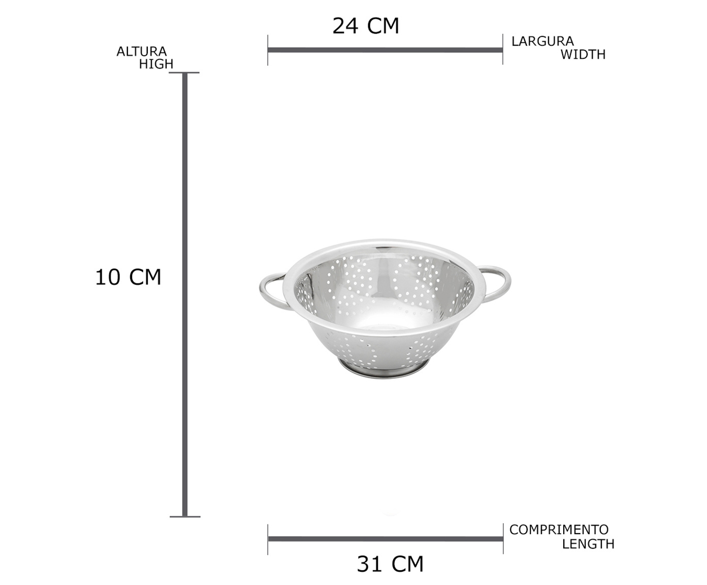 Escorredor de Massas em Inox Prime image number 4