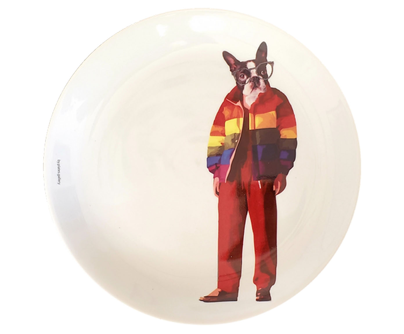 Prato em Porcelana Boston Terrier Fashion - image 0