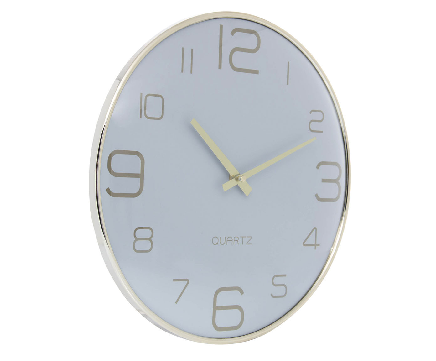 Rel&oacute;gio de Parede Chronos Branco com Dourado - image 1