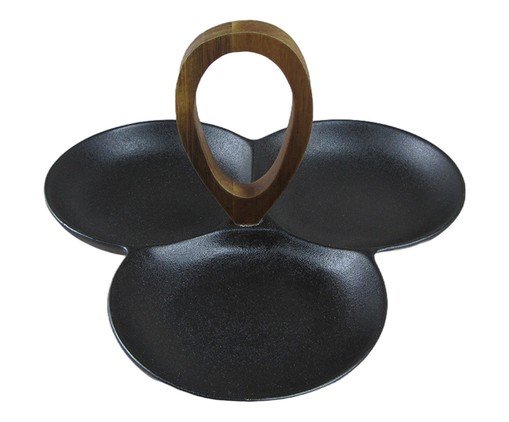 Petisqueira em Cer&acirc;mica Armonia Preto - image 0