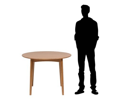 Mesa de Jantar Redonda Olmo Mel - image 1