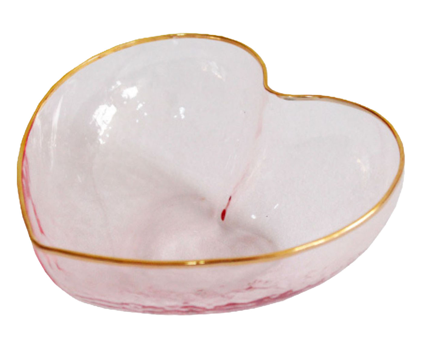Enfeite Brisa Heart Rosa e Dourado - image 0